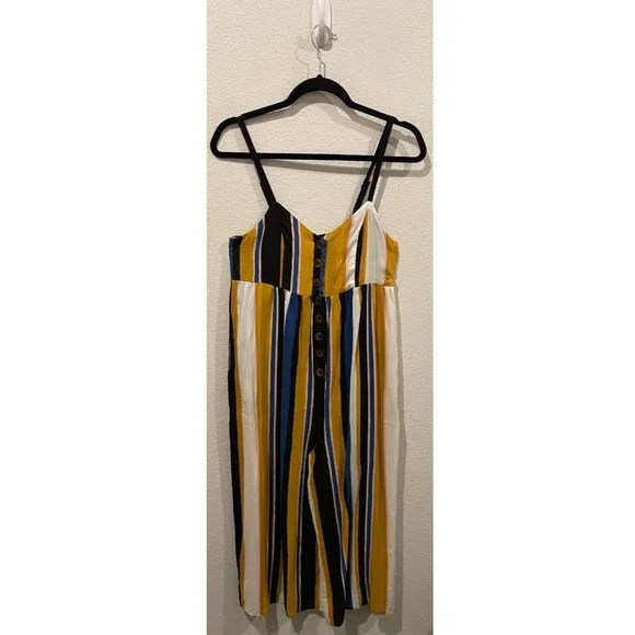 URBAN OUTFITTERS Multicolor Tootsie Stripped Jumpsuit - Picture 3 of 6